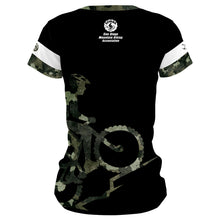 Load image into Gallery viewer, SDMBA Green Camo - Women MTB Short Sleeve Jersey