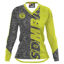 Load image into Gallery viewer, SDMBA Gray/Yellow - Women MTB Long Sleeve Jersey