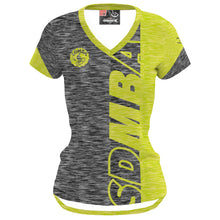 Load image into Gallery viewer, SDMBA Gray/Yellow - Women MTB Short Sleeve Jersey