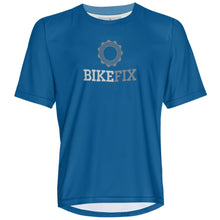 Load image into Gallery viewer, BIKEFIX Blue - MTB Short Sleeve Jersey

