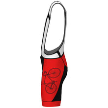 Load image into Gallery viewer, Performance Endurance Red - Men Cycling Bib
