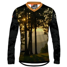 Load image into Gallery viewer, Jasper Highlands trees/resident - MTB Long Sleeve Jersey V Neck
