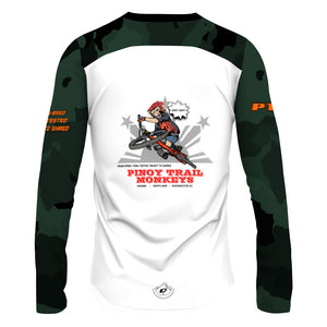 PTM Green Camo - Men MTB Long Sleeve Jersey