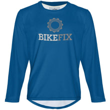 Load image into Gallery viewer, BIKEFIX Blue - MTB Long Sleeve Jersey

