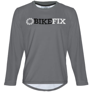 BIKEFIX Gray - MTB Long Sleeve Jersey