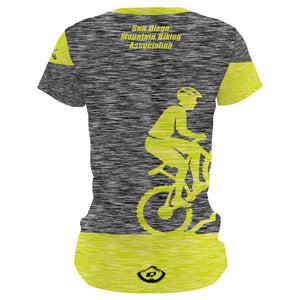 SDMBA Gray/Yellow - Women MTB Short Sleeve Jersey