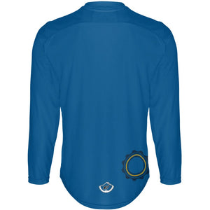 BIKEFIX Blue V - MTB Long Sleeve Jersey