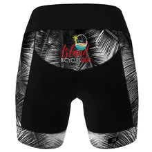 Load image into Gallery viewer, Island Bicycles Black Palms - Women Cycling Shorts
