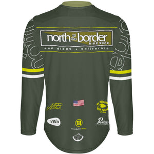North of the Border Green - MTB Long Sleeve Jersey