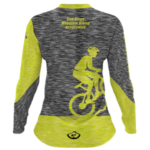 SDMBA Gray/Yellow - Women MTB Long Sleeve Jersey