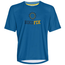 Load image into Gallery viewer, BIKEFIX Blue V - MTB Short Sleeve Jersey
