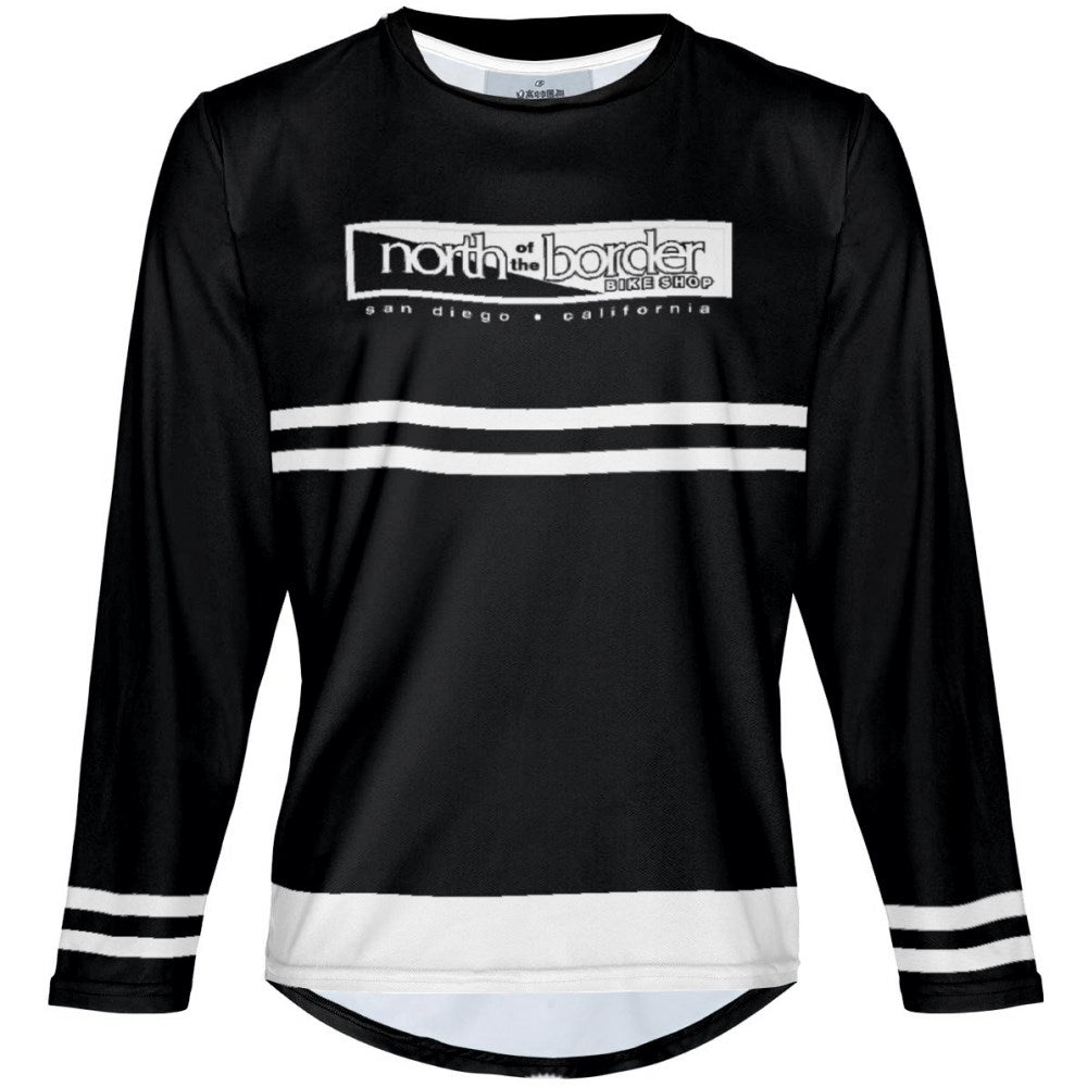 North of the border - Black 2 - MTB Long Sleeve Jersey