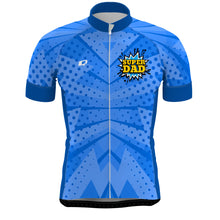 Load image into Gallery viewer, Blue Super Dad Comic - Men Cycling Jersey Pro 3
