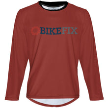 Load image into Gallery viewer, BIKEFIX Venture Red - MTB Long Sleeve Jersey

