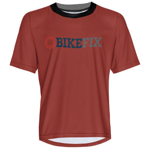 BIKEFIX Venture Red - MTB Short Sleeve Jersey