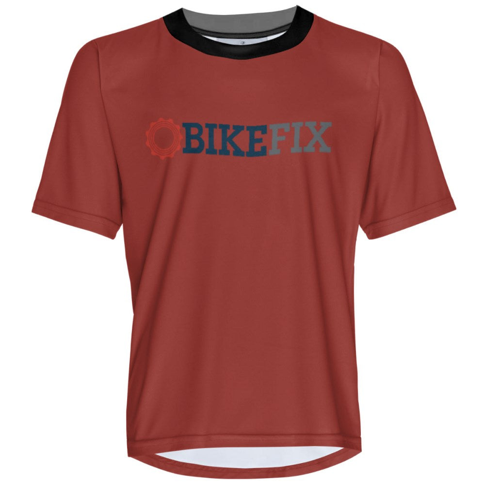 BIKEFIX Venture Red - MTB Short Sleeve Jersey