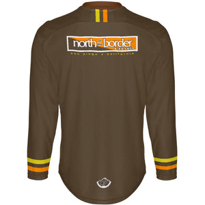North of the border - Brown 2 - MTB Long Sleeve Jersey