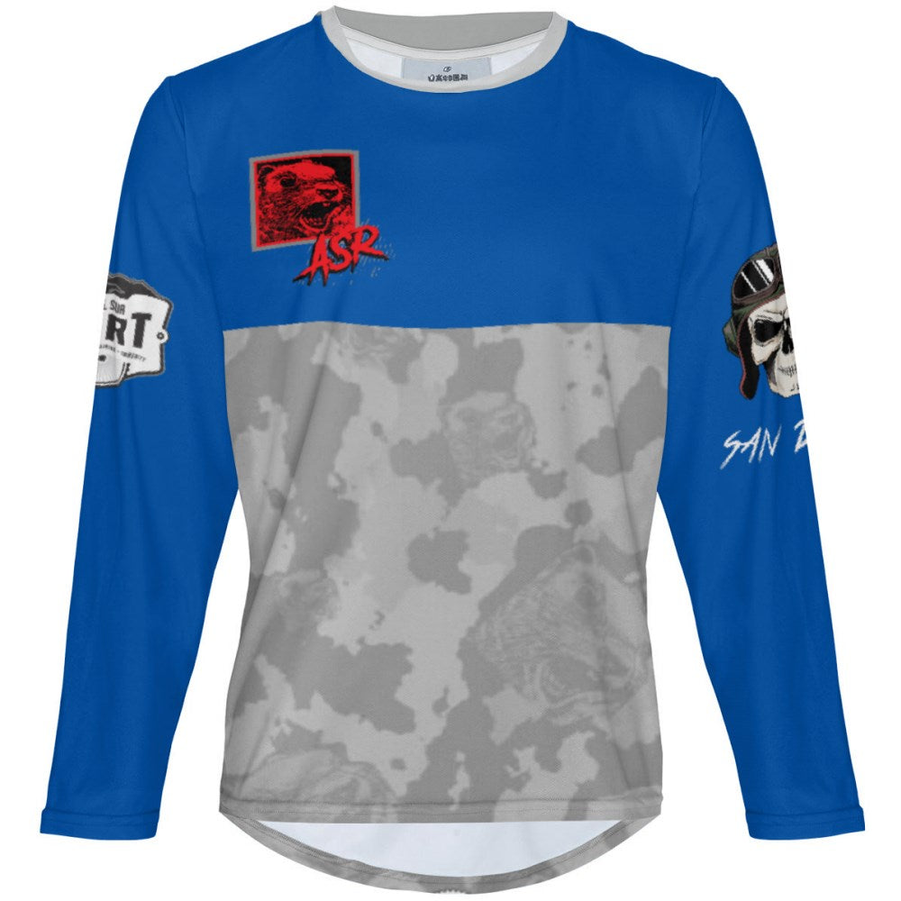 Blue ASR - MTB Long Sleeve Jersey