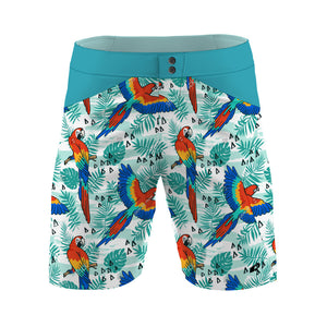 Aqua Blue Guacamaya  - MTB baggy shorts