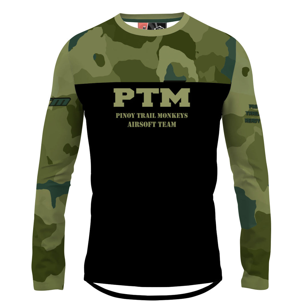 PTM Airsoft Camo Jungle 01 - Men MTB Long Sleeve Jersey