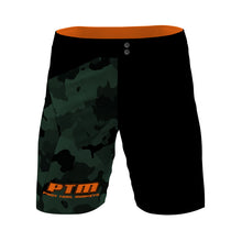 Load image into Gallery viewer, PTM Camo/Orange Shorts - Men MTB Baggy Shorts

