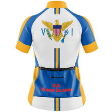 Load image into Gallery viewer, White USVI - Women Cycling Jersey 3.0
