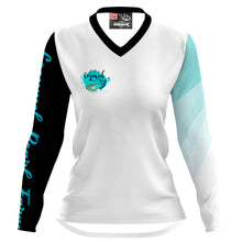Load image into Gallery viewer, wavy bicolor sleeve - MTB Women Jersey Long Sleeve
