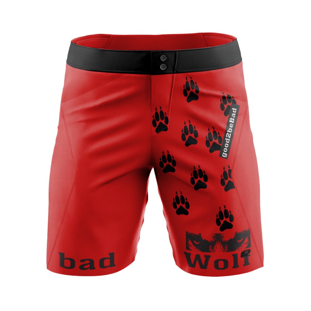 Bad Wolf Paws Red - MTB baggy shorts
