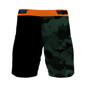 PTM Camo/Orange Shorts - Men MTB Baggy Shorts