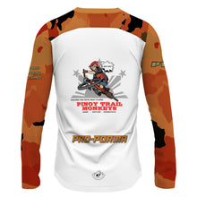 Load image into Gallery viewer, JD 3/4 Large Orange / Gold - MTB Long Sleeve Jersey
