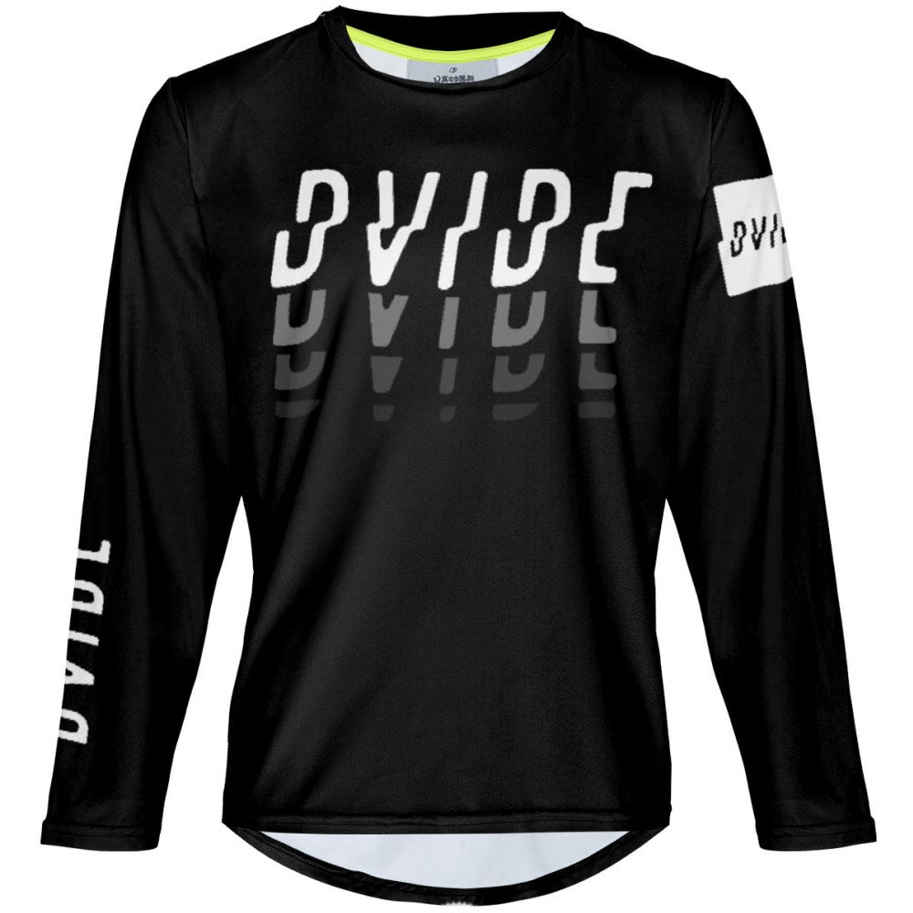 WS Dvide Black - BMX  Long Sleeve Jersey
