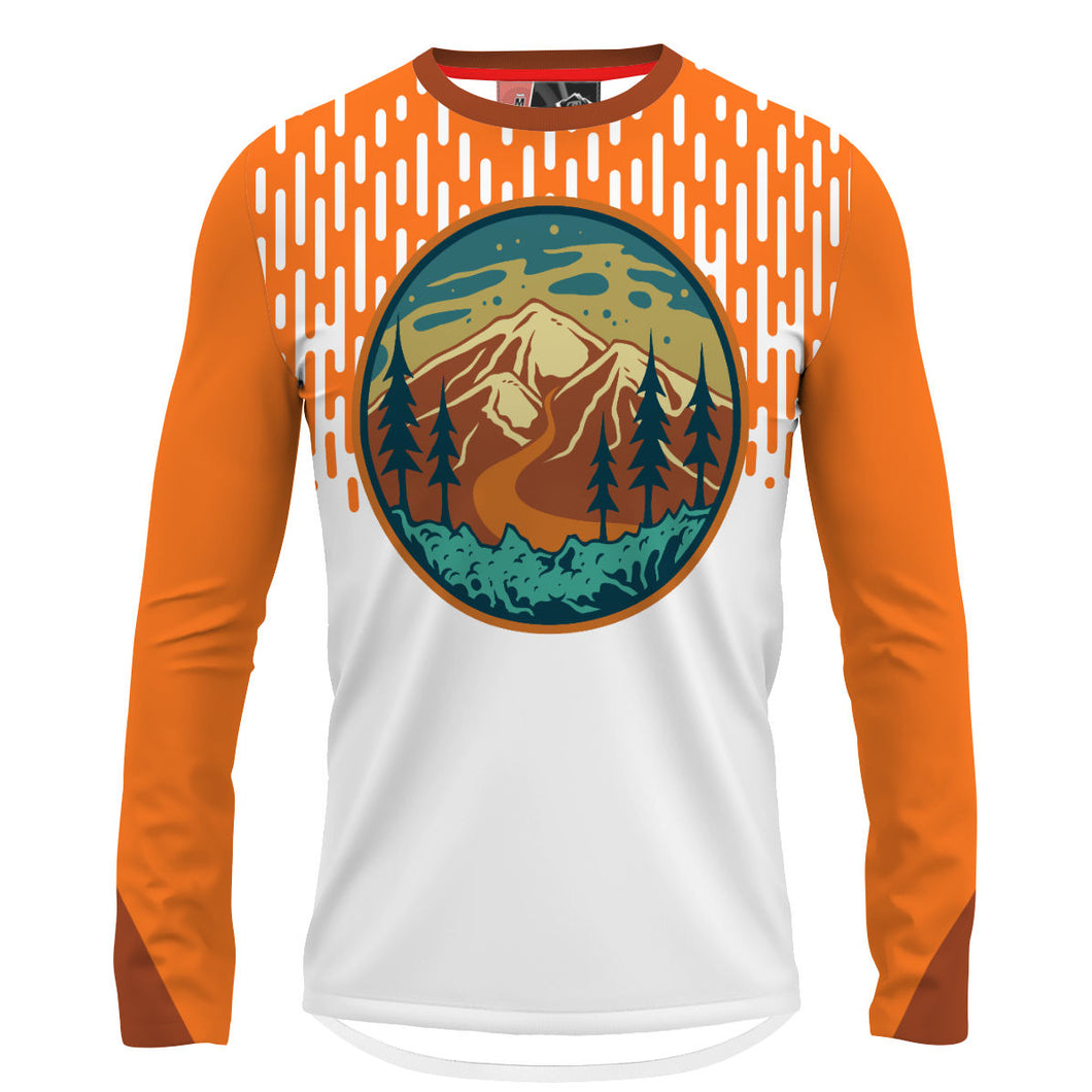 Utah Orange Mountains - MTB Long Sleeve Jersey