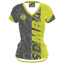 Load image into Gallery viewer, SDMBA Gray/Yellow - Women MTB Short Sleeve Jersey

