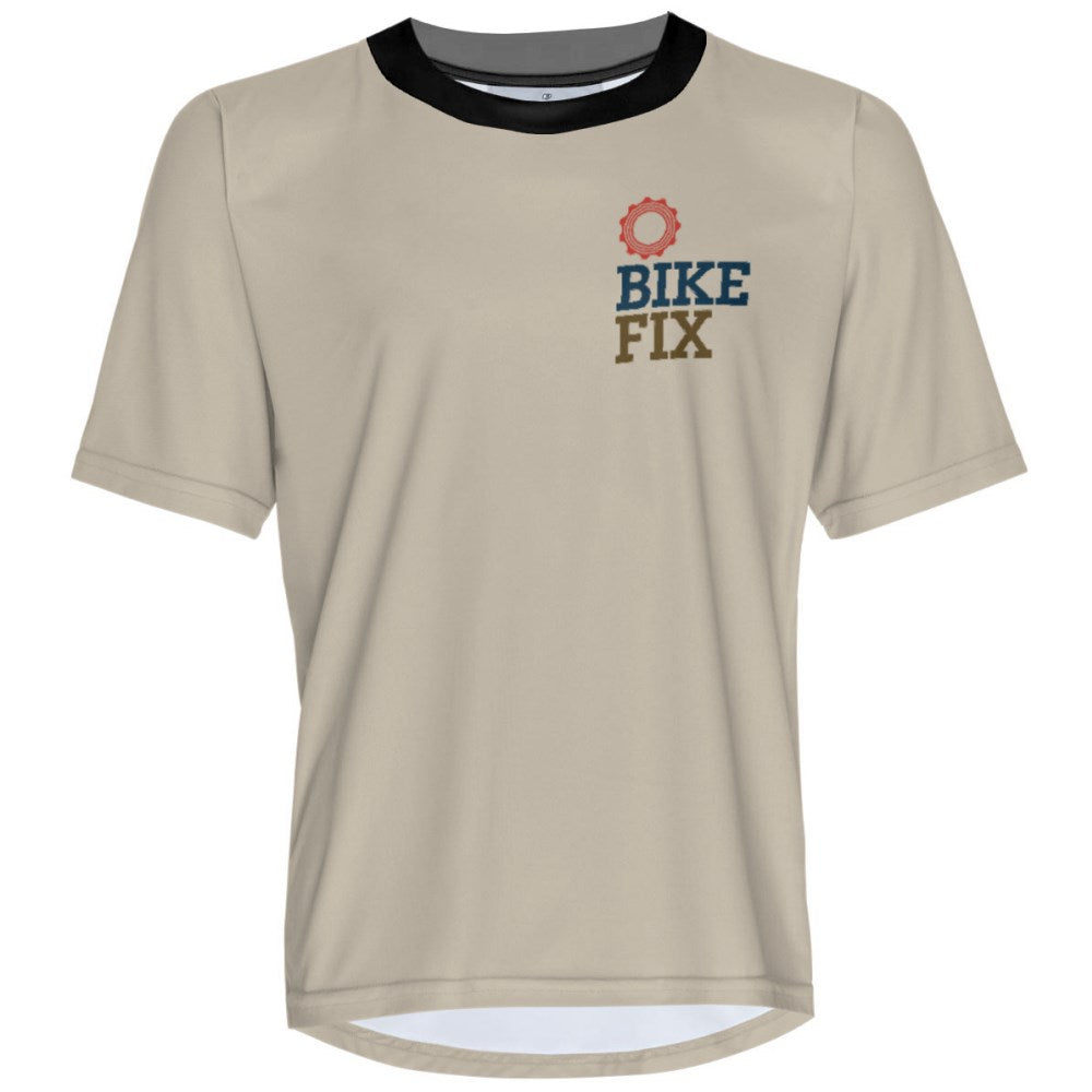 BIKEFIX Venture Beige - MTB Short Sleeve Jersey