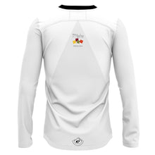 Load image into Gallery viewer, Adventure Moto White Sleeves - MTB Long Sleeve Jersey V Neck
