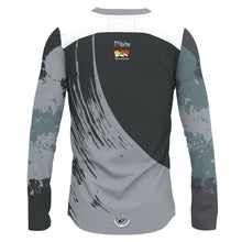 Load image into Gallery viewer, Adventure Gray - MTB Long Sleeve Jersey V Neck
