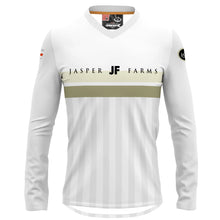 Load image into Gallery viewer, Jasper Farms white - MTB Long Sleeve Jersey V Neck
