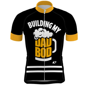 Black Building My Dad Bod - Men Cycling Jersey Pro 3