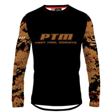 Load image into Gallery viewer, PTM Airsoft Digital FDE 01 - Men MTB Long Sleeve Jersey

