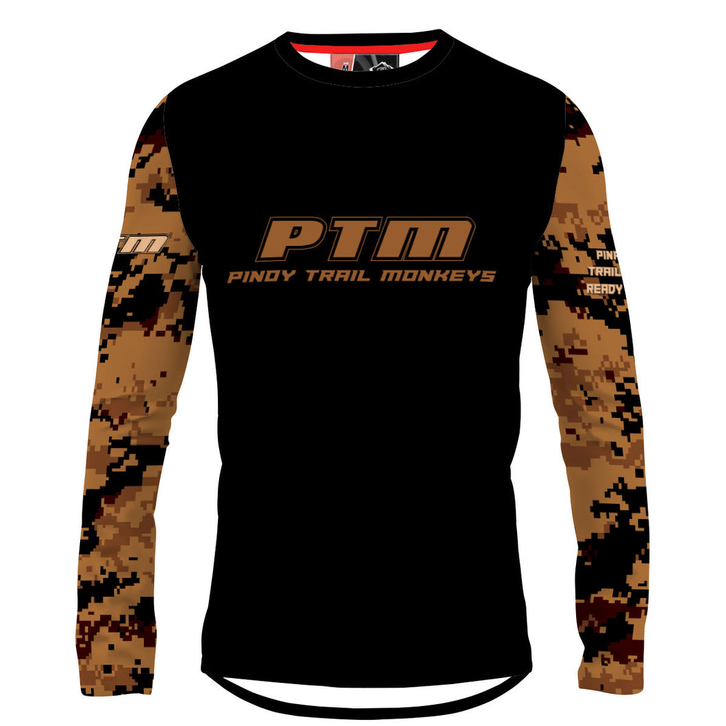 PTM Airsoft Digital FDE 01 - Men MTB Long Sleeve Jersey