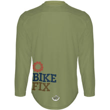 Load image into Gallery viewer, BIKEFIX Green - MTB Long Sleeve Jersey
