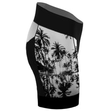 Load image into Gallery viewer, Island Bicycles BW Palms - Women Cycling Shorts
