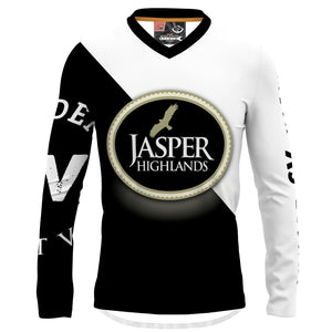Jasper Highlands - SV Diagonal - Men MTB V-Neck Long Sleeve Jersey