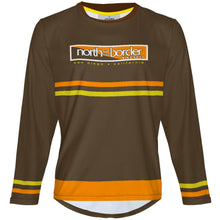Load image into Gallery viewer, North of the border - Brown 2 - MTB Long Sleeve Jersey
