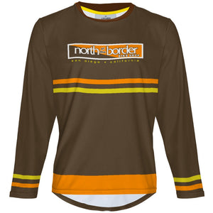 North of the border - Brown 2 - MTB Long Sleeve Jersey