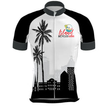 Load image into Gallery viewer, Island Bicycles Black City Palms - Men Cycling Jersey Pro 3
