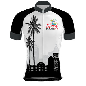 Island Bicycles Black City Palms - Men Cycling Jersey Pro 3