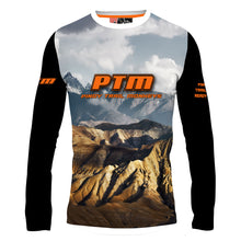 Load image into Gallery viewer, PTM Zones Orange - Men MTB Long Sleeve Jersey
