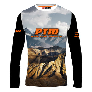 PTM Zones Orange - Men MTB Long Sleeve Jersey