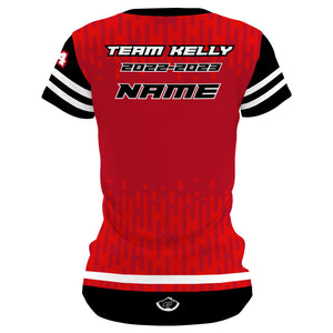 Team Kelly New Red - Women MTB Short Sleeve Jersey